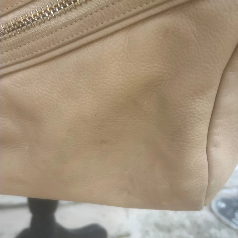 Botkier Trigger Satchel Beige Leather Handbag Purse